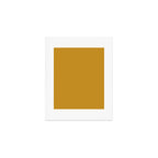 Morocco Mustard Gold Solid Colour Art Print Gallery Image 1