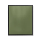Moss Green Sage Solid Color  Framed Canvas Print Gallery Image 8