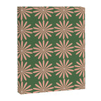 Multi Daisy Retro Pattern in Blush Pink and Green Canvas Print Gallery Image 8