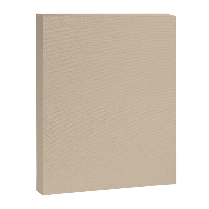 Mushroom Beige Solid Colour Canvas Print Gallery Image 1