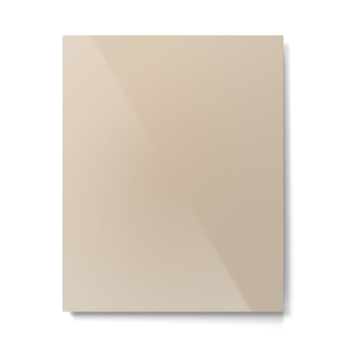 Mushroom Beige Solid Colour Metal Print Gallery Image 1