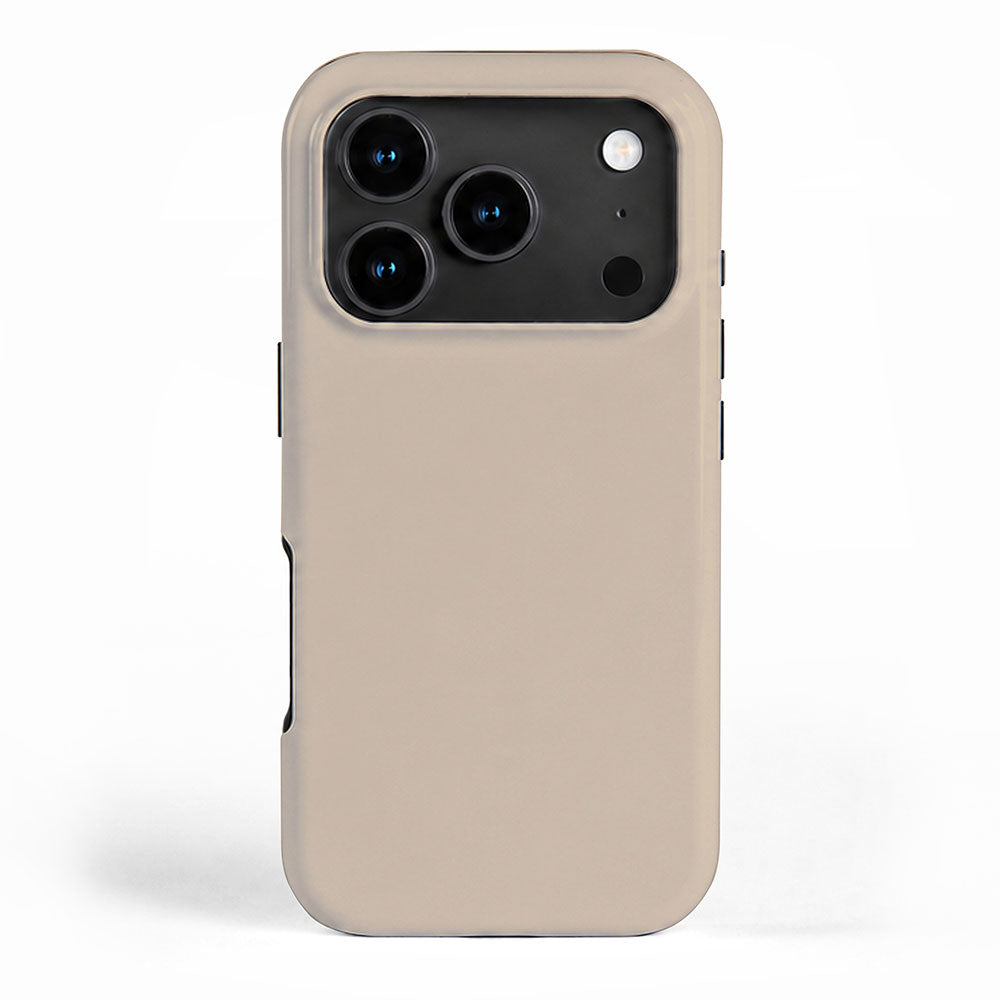 Mushroom Beige Solid Colour iPhone Case Gallery Image 1