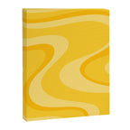 Mustard Dream Swirls Yellow Abstract Pattern Canvas Print Gallery Image 8