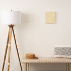 Mustard Yellow Smudgy Dotted Minimal Ink Stripes Pattern Canvas Print Gallery Image 2