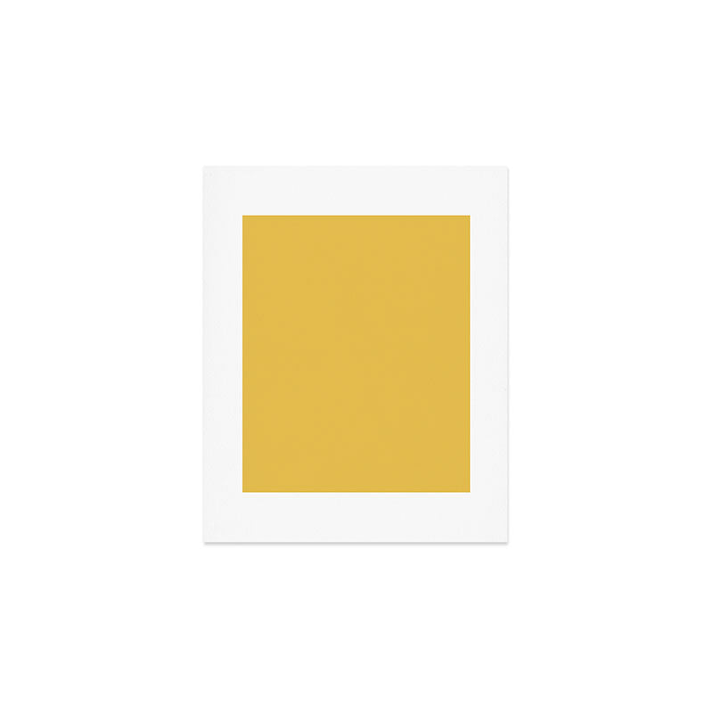 Mustard Yellow Solid Art Print Gallery Image 1