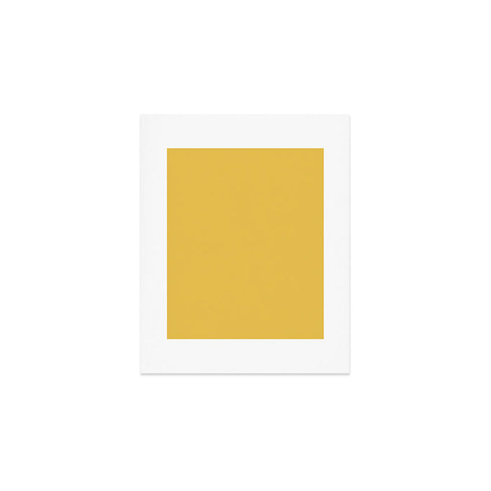 Mustard Yellow Solid Art Print Gallery Image 1