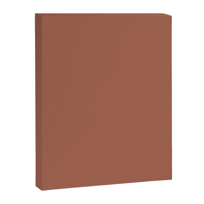 Muted Auburn Terracotta Clay Solid  Canvas Print Gallery Image 1
