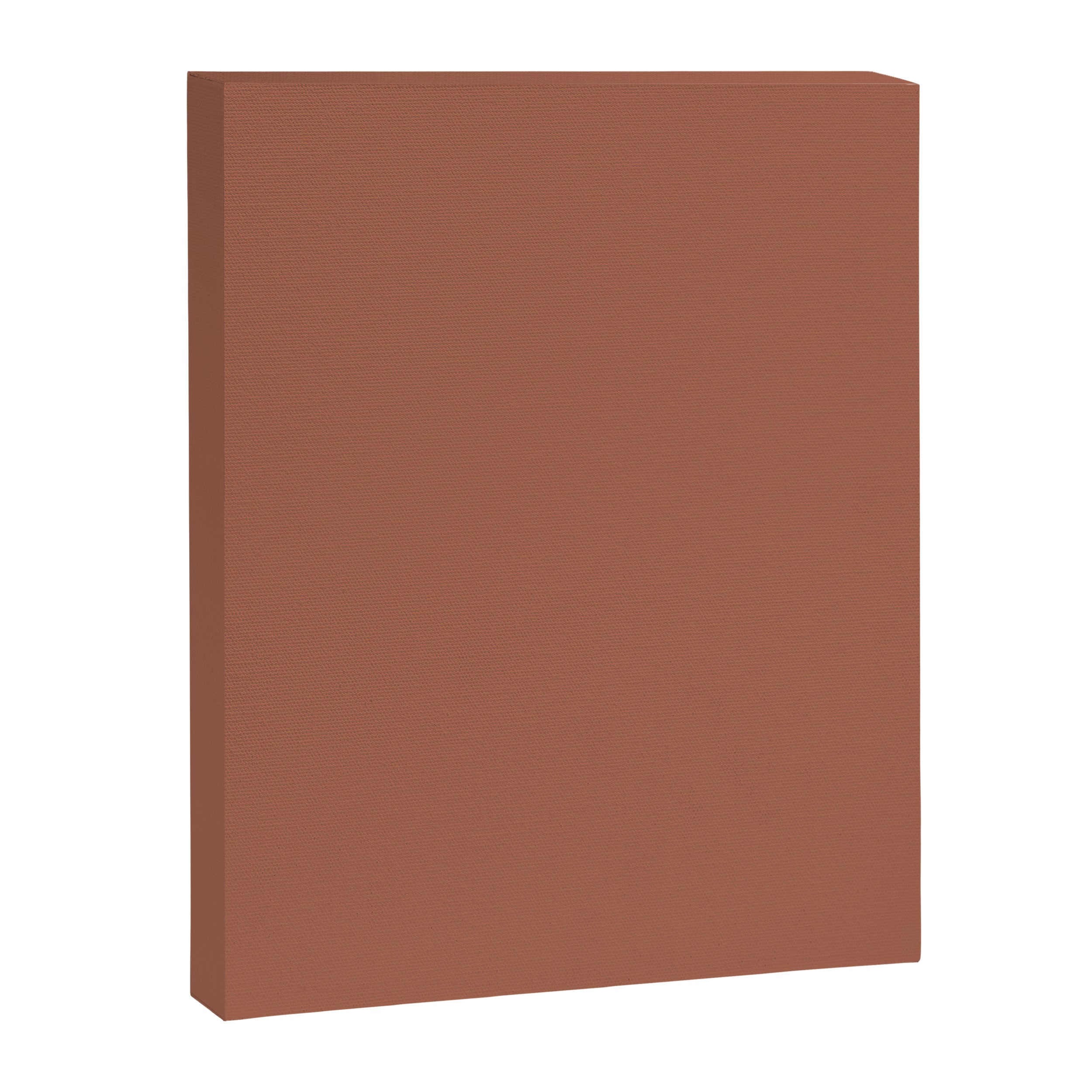 Muted Auburn Terracotta Clay Solid  Canvas Print Gallery Image 8