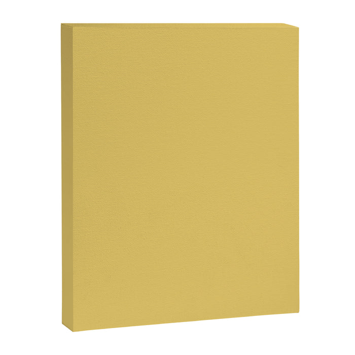 Muted Mustard Yellow Solid Colour Canvas Print Gallery Image 1