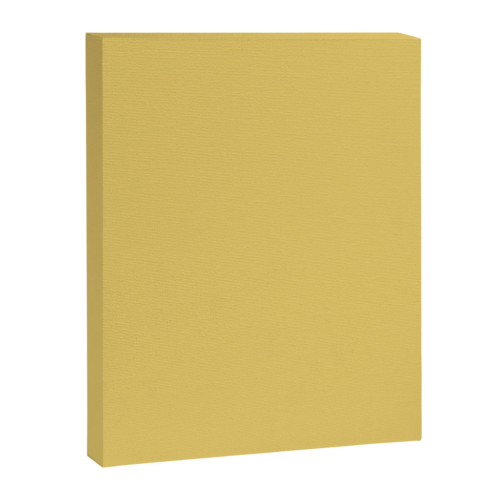 Muted Mustard Yellow Solid Colour Canvas Print Gallery Image 8