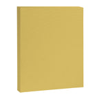 Muted Mustard Yellow Solid Colour Canvas Print Gallery Image 8