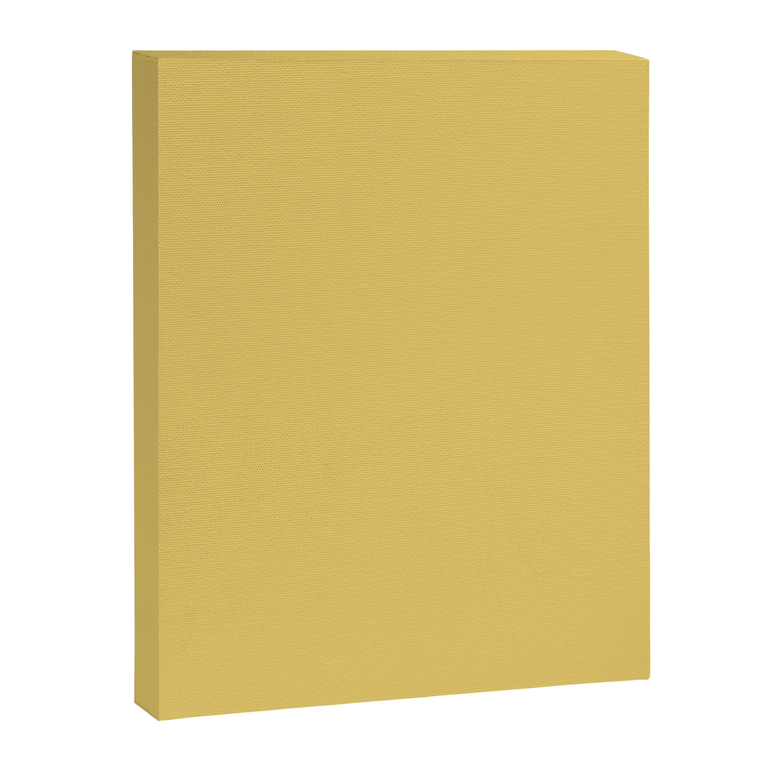 Muted Mustard Yellow Solid Colour Canvas Print Gallery Image 8
