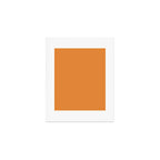 Muted Pumpkin Orange Solid Color Art Print Gallery Image 1