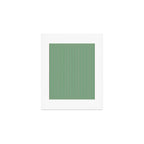 Narrow Stripes Green and Pink Vertical Pattern Art Print Gallery Image 1