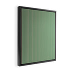 Narrow Stripes Green and Pink Vertical Pattern Framed Canvas Print Gallery Image 2