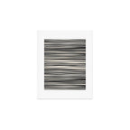 Natural Stripes Modern Minimalist Pattern in Black and Almond Cream  Art Print Gallery Image 1