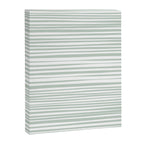 Natural Stripes Modern Minimalist Pattern in Light Sage Mint Green Canvas Print Gallery Image 6