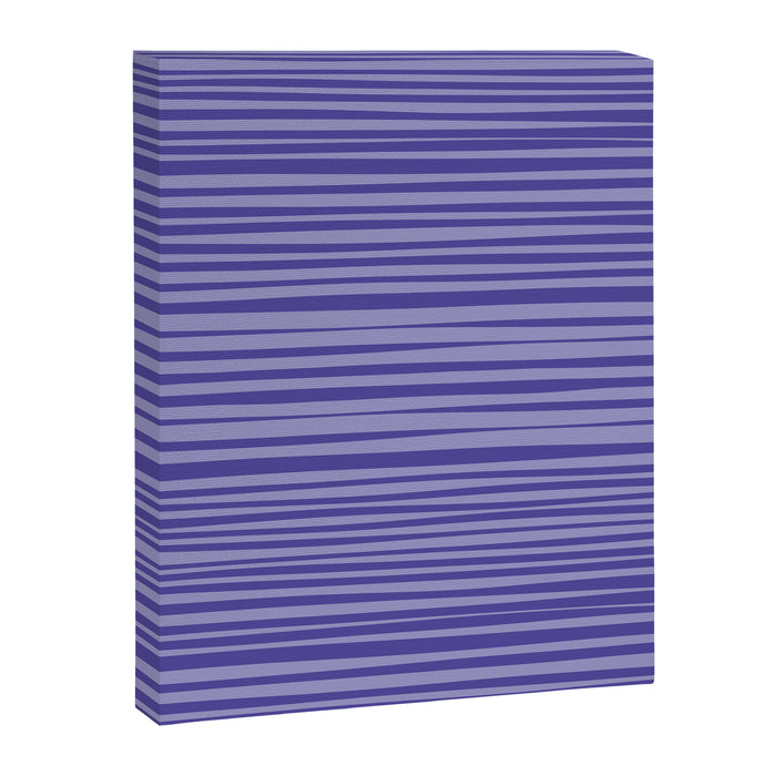 Natural Stripes Modern Minimalist Pattern in Purple on Purple Canvas Print Gallery Image 1