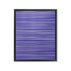 Natural Stripes Modern Minimalist Pattern in Purple on Purple Framed Canvas Print Gallery Image 6