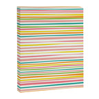 Natural Stripes Pattern Colourful Spring Green Pink Yellow Teal Orange Canvas Print Gallery Image 6