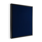 Nautical Navy Blue Solid Color Framed Canvas Print Gallery Image 2