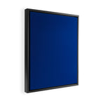 Navy Blue Solid Color Framed Canvas Print Gallery Image 2