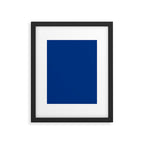 Navy Blue Solid Color Framed Art Print Gallery Image 6