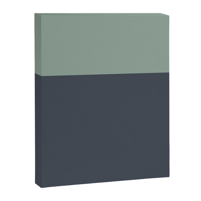 Navy Gray Blue Green Celadon Sage Minimalist Solid Stripe Color Block Pattern Canvas Print Gallery Image 1
