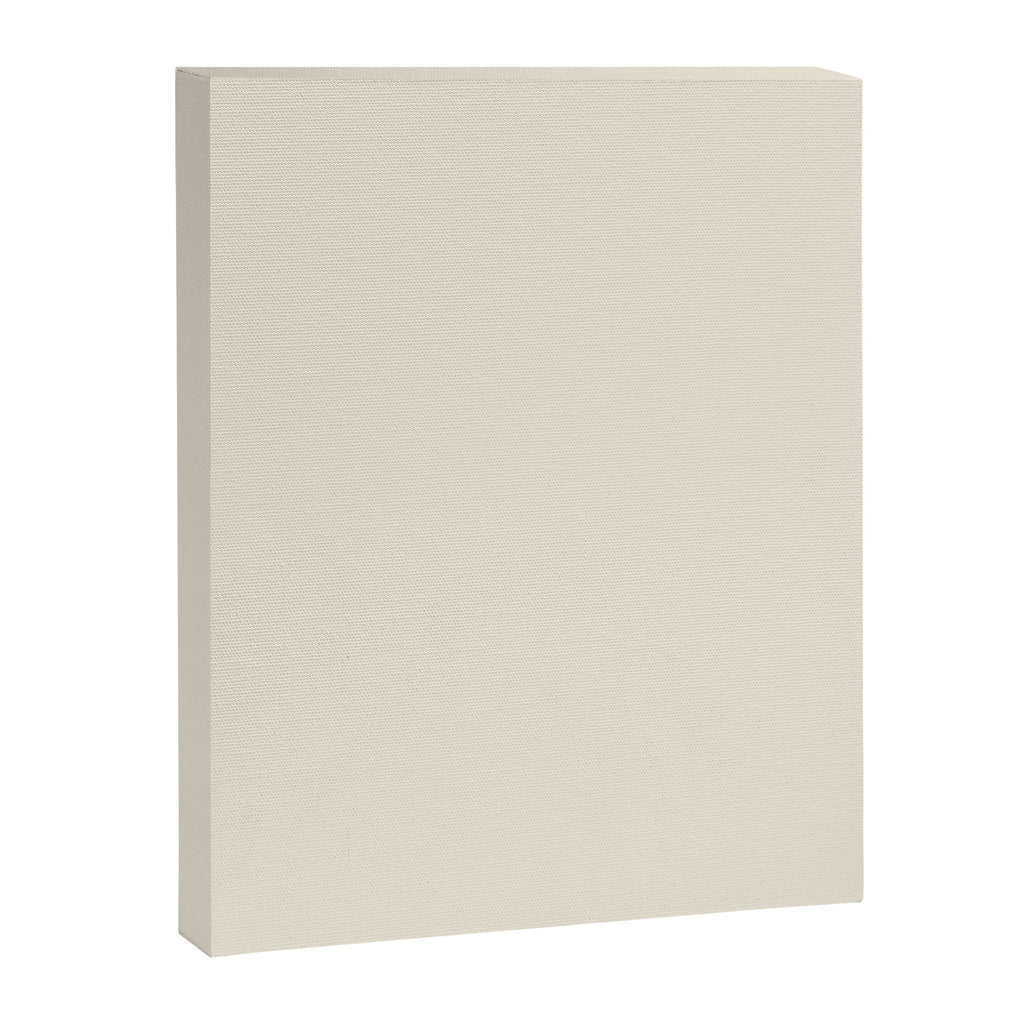 Neutral Cream Beige Solid Canvas Print Gallery Image 8