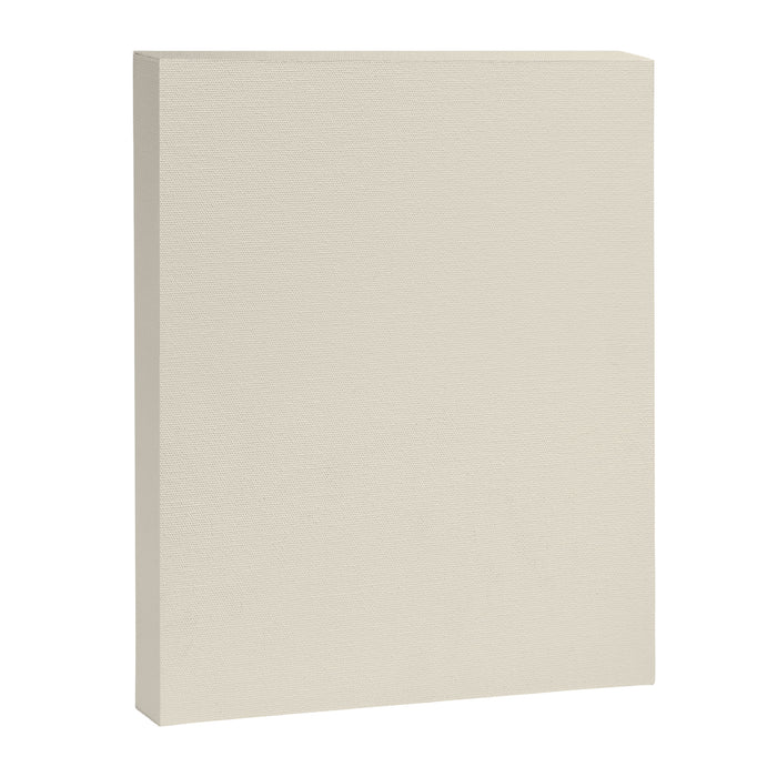Neutral Cream Beige Solid Canvas Print Gallery Image 1