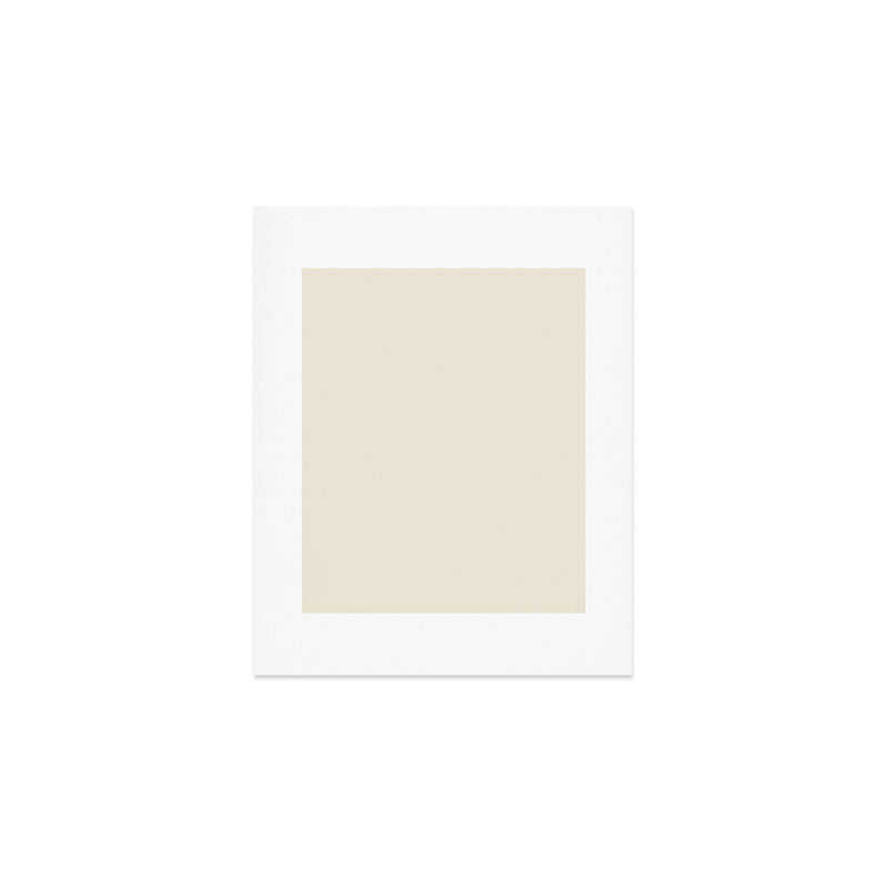 Neutral Cream Beige Solid Art Print Gallery Image 1