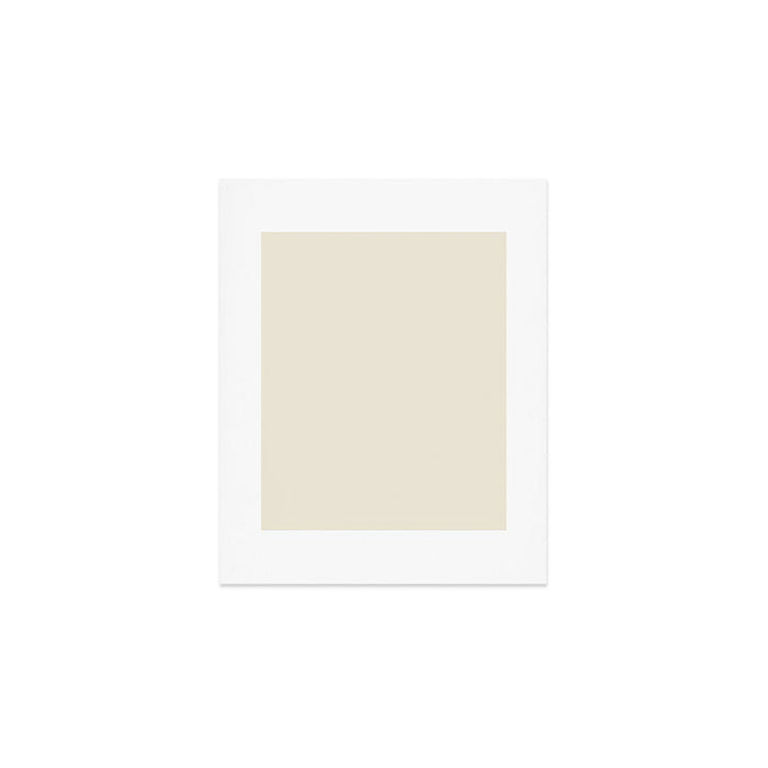 Neutral Cream Beige Solid Art Print Gallery Image 1
