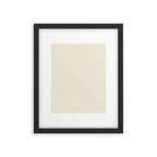 Neutral Cream Beige Solid Framed Art Print Gallery Image 6