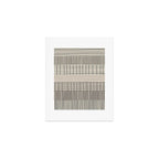 Neutral Finnish Patchwork Stripe Pattern Art Print Gallery Image 1