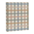 Neutral Gingham Check Pattern Canvas Print Gallery Image 8