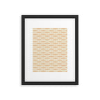 Neutral Mid Century Modern Fish Minimalist Light Scandi Coastal Pattern Framed Art Print Gallery Image 6