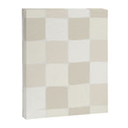 Neutral Minimal Flux Check Irregular Organic Grid Pattern in Pale Beige and Cream Tones Canvas Print Gallery Image 8