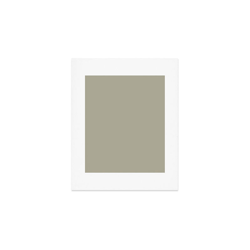 Neutral Mushroom Solid Color Art Print Gallery Image 1
