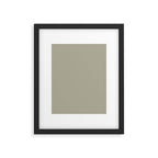 Neutral Mushroom Solid Color Framed Art Print Gallery Image 6