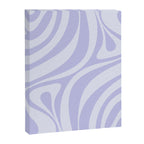 New Groove Retro Liquid Swirl Abstract Pattern Light Lavender Pastel Purple Canvas Print Gallery Image 8