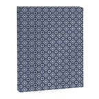 Nouveau Spanish Tile Pattern in Nautical Navy Blue and White Canvas Print Gallery Image 8
