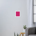 Ogee A-Go-Go Vivid Hot Pink Retro Pop Pattern Art Print Gallery Image 3