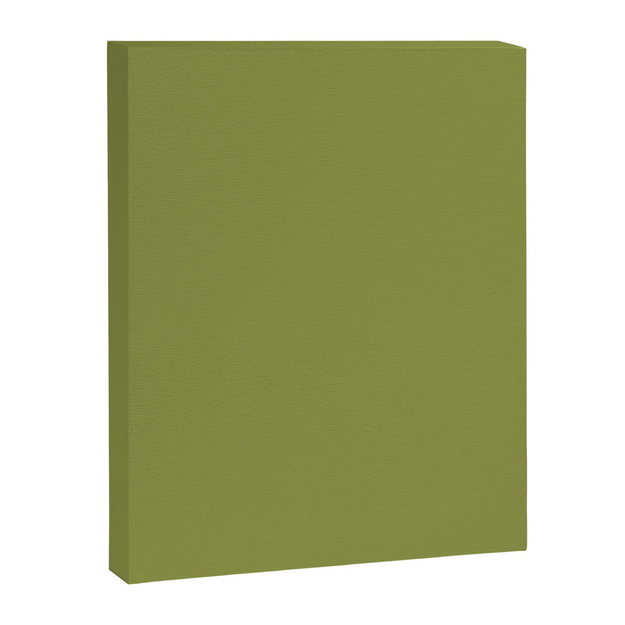 Olive Green Solid Color Canvas Print Gallery Image 1