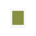 Olive Green Solid Color Art Print Gallery Image 1
