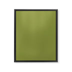 Olive Green Solid Color Framed Canvas Print Gallery Image 8