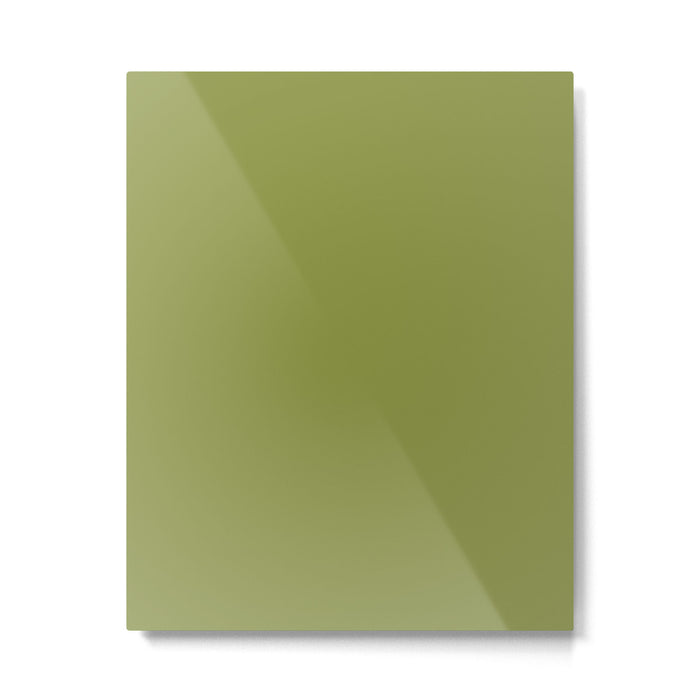 Olive Green Solid Color Metal Print Gallery Image 1