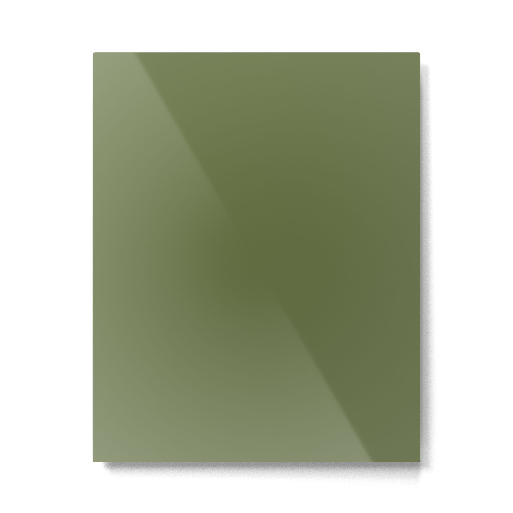 Olive Green Solid Mod Color Metal Print Gallery Image 6