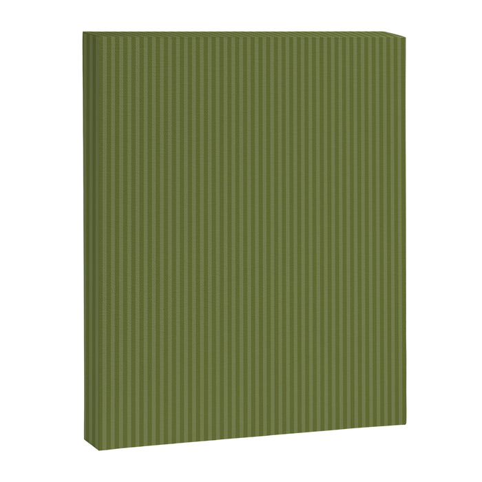 Olive Moss Vertical Stripes Rich Minimalist Pattern Canvas Print Gallery Image 1