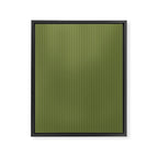 Olive Moss Vertical Stripes Rich Minimalist Pattern Framed Canvas Print Gallery Image 6