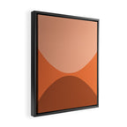Only Connect - Orange Clay Blush Minimalist Mid-Century Modern Abstract Framed Canvas Print Gallery Image 2